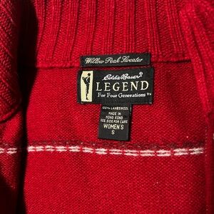 Eddie Bauer Legend Red Lambswool Sweater
